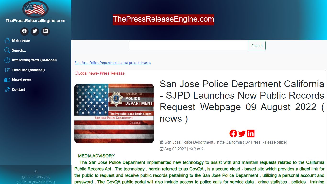 San Jose Police Department California - SJPD Launches New Public ...